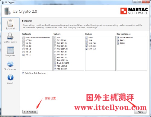 服务器禁用TLS 1.0协议