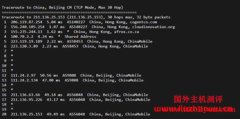 华纳云：(hncloud)-cn2+bgp线路香港云服务器，18元/月，简单测评