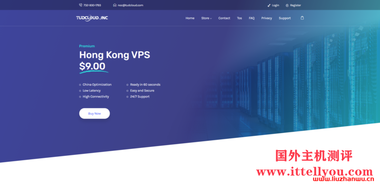 TUDCLOUD：促销两款特价香港直连VPS，限量50台售完即止，/年/1核512M内存/5G [email protected]