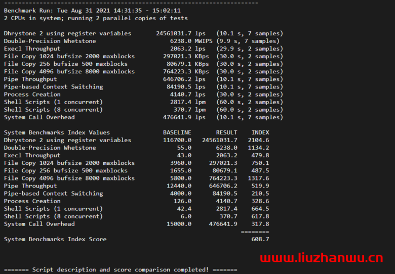 UnixBench：Linux VPS 服务器性能测试跑分脚本