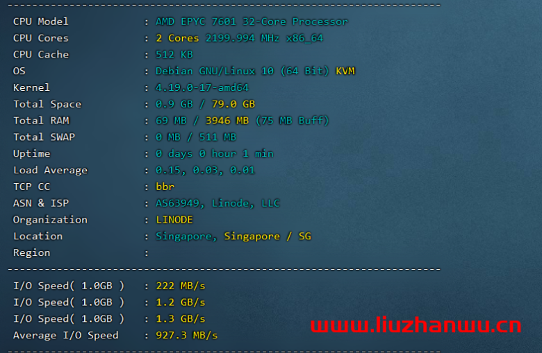 舍利云：linode月抛机上线，新加坡机房2核4G内存80G ssd，100元/台，附简单测评