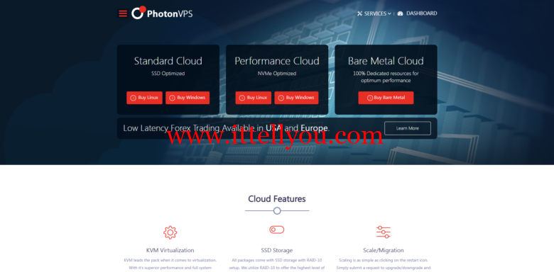 PhotonVPS：首月5折优惠，1核2G内存套餐2.5美元/月，Windows可选台湾/新加坡/日本等14机房，Linux可选美国4机房