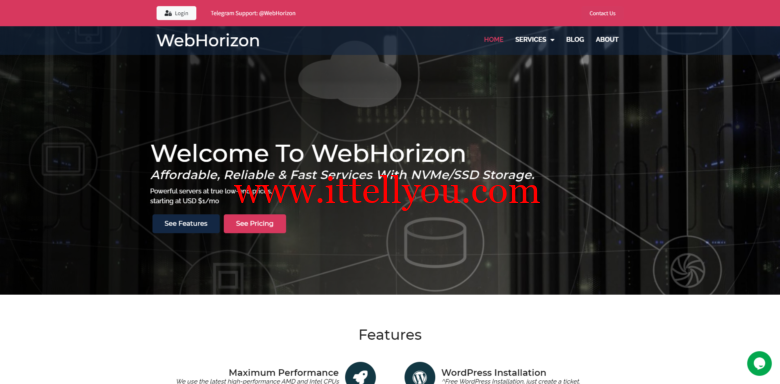 WebHorizon：日本vps/新加坡vps，2核/4GB内存/80GB NVMe硬盘/2TB流量/1Gbps端口，/月起