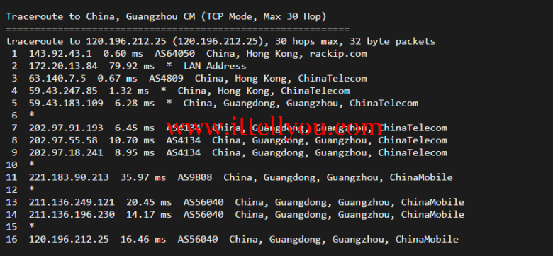 稳爱云：香港CN2 GIA，2核/2G/20M带宽，月付34元，美国CERA联通首月半价25元，简单测评