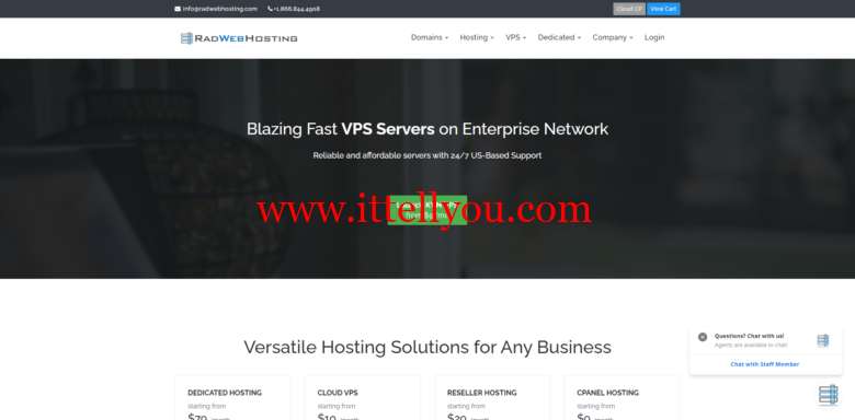 radwebhosting：美国VPS五折，1核512M/15GB SSD/1TB流量/100Mbps带宽，美元/月起