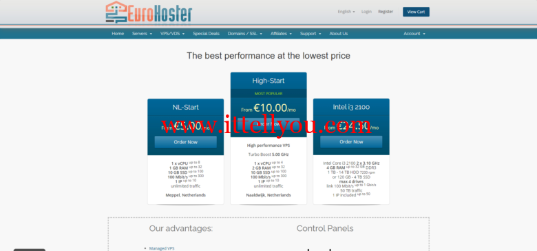 EuroHoster：万圣节促销，首月5折，荷兰机房/保加利亚机房，€2.5/月