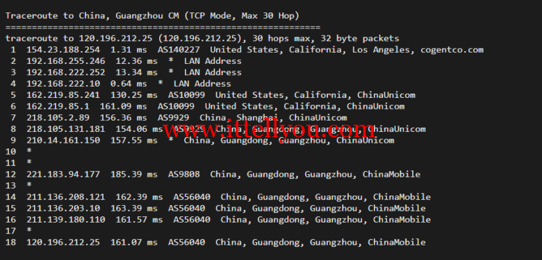 华纳云：美国独立服务器，E5-2660/16G内存/50MCN2+AS9929线路，简单测评