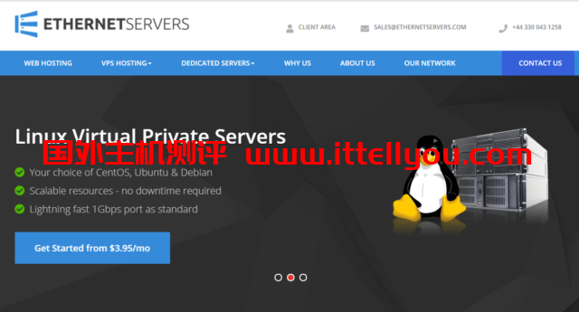 EtherNetservers：美国便宜vps，1核/1GB内存/30GB硬盘/2TB流量/2IP/1Gbps端口，/年