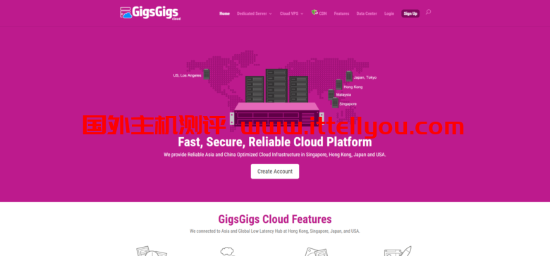 Gigsgigscloud：新增洛杉矶国际线路1-10Gbps带宽便宜VPS，1核/1G/20G SSD硬盘/1Gbps端口，月付5美元起