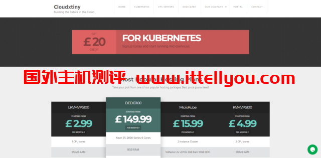 Cloudxtiny：英国vps，2核/1G内存/40G SSD硬盘/1T流量/1Gbps端口/1IP，月付.99