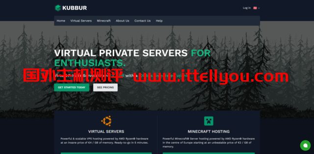 Kubbur：便宜vps，1核@Ryzen 3900X/1GB内存/20GB NVMe硬盘/不限流量/10Gbps端口，€5/月，纽约/英国机房