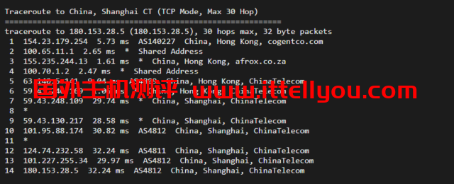 华纳云：cn2+bgp线路，香港云服务器测评