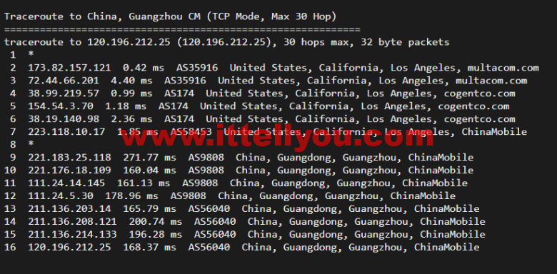 搬瓦工：DC4 MCOM（USCA_4）美国洛杉矶 Multacom 机房直连线路，简单测评