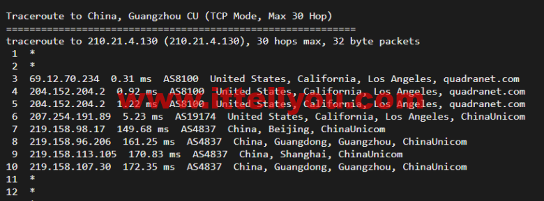 搬瓦工：DC2 QNET（USCA_2）美国洛杉矶 QuadraNet 机房，简单测评