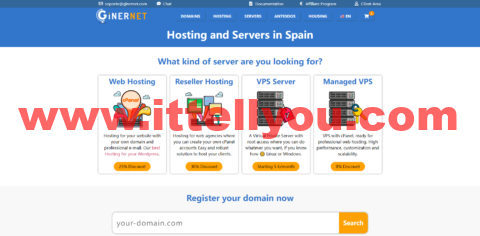 Ginernet：西班牙马德里VPS，抗投诉，无视DMCA版权，1核/1G内存/10G NVME硬盘/1TB流量/10Gbps带宽，月付€ 5起，支持Windows系统
