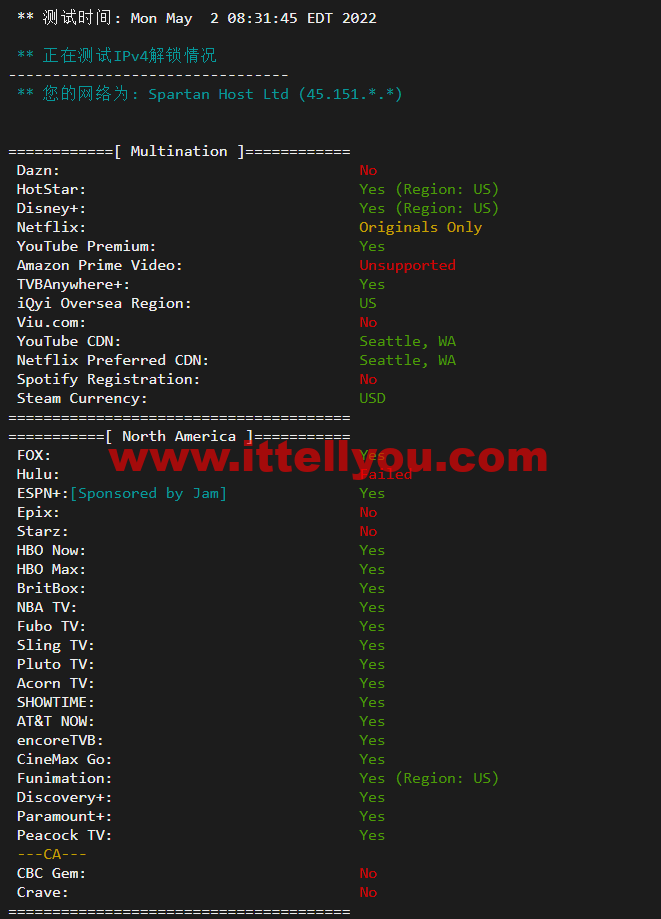 斯巴达(SpartanHost)：西雅图机房高防vps，E5 KVM VPS（去程直连，AS4837回程），简单测评