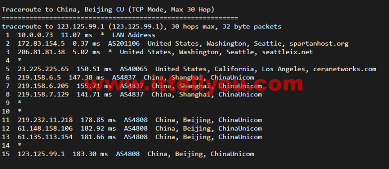 斯巴达(SpartanHost)：西雅图机房高防vps，E5 KVM VPS（去程直连，AS4837回程），简单测评