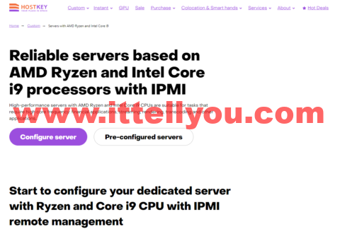 HOSTKEY ：俄罗斯、荷兰AMD Ryzen 9 GPU显卡服务器/RTX A5000 / A4000 GPU 服务器限时优惠，最高20% 折扣，可免费试用