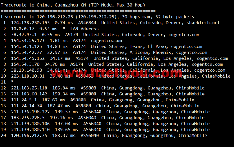 #2022年5月#sharktech(鲨鱼机房)：公有云美国丹佛机房简单测评，16核/32G内存/1200G SSD/5T流量/10G端口，.82/月起