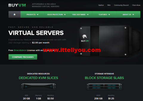 BuyVM：卢森堡抗投诉VPS+存储块补货,1Gbps不限流量vps，月付3.5加元起