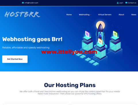 HostBrr：德国机房大硬盘VPS，1核/2GB内存/1TB硬盘/3TB月流量/1Gbps带宽，/月