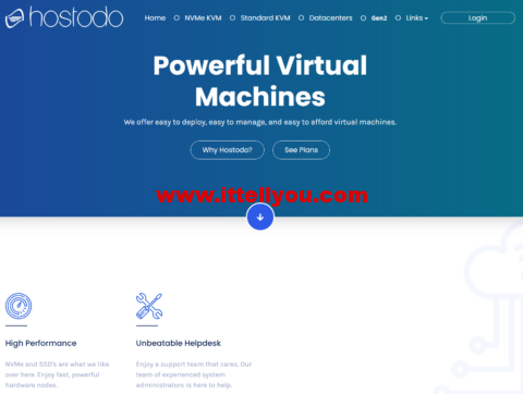 hostodo：新上底特律VPS，1核/1GB内存/16GB NVMe/3TB/1Gbps带宽，/年起