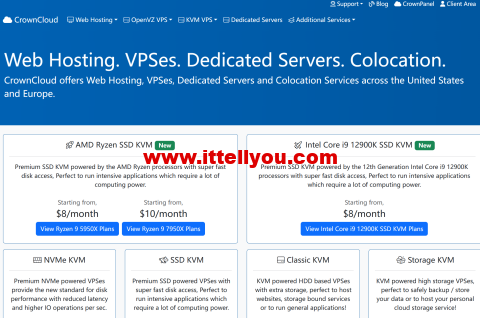 CrownCloud：便宜vps，4核/2GB/30GB/2TB@1Gbps带宽，/月，可选洛杉矶/迈阿密/亚特兰大/荷兰机房