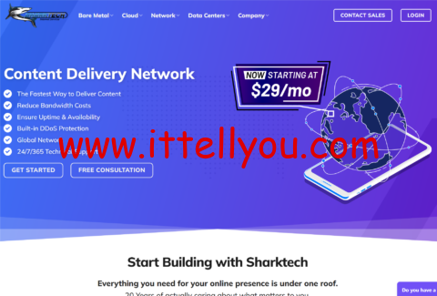 Sharktech：高防VPS年付29.7美元起，高防服务器/月起，1~10Gbps不限流量,洛杉矶/丹佛等机房