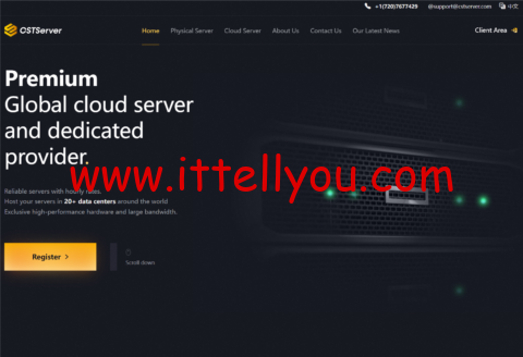 CSTserver：中国优化香港/洛杉矶云服低至.2/月，美国BMSE5/16g/1T仅.9/月起；独服1G带宽独享仅.9/月，站群/10G 7折起