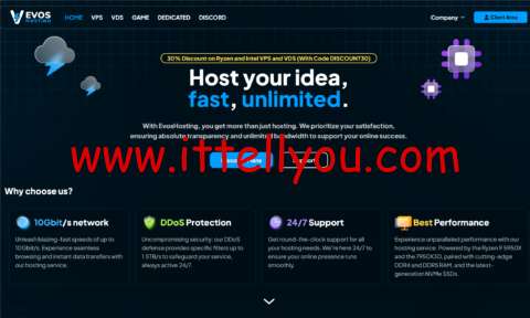EvosHosting：荷兰机房vps，4核/8GB/100GB/5Gbps带宽，€3.49/月
