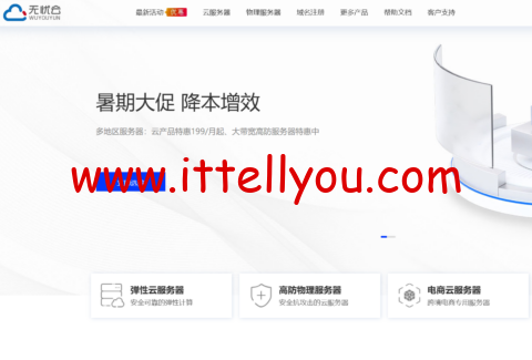 #暑期大促#无忧云：国内高防服务器199元/月起，云服务器年付特惠199元起