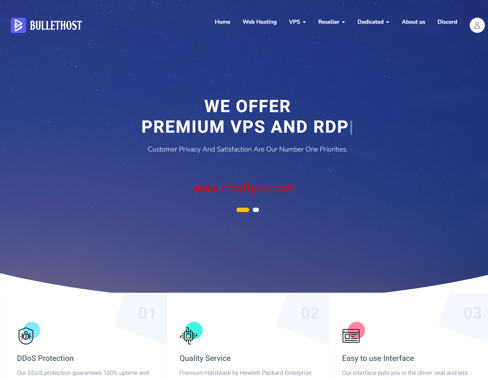 Bullethost：荷兰VPS，2核/4GB/50G SSD/3TB@1Gbps带宽，€3.49/月