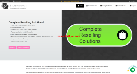 #黑五#SmokyHosts：美国便宜vps，1核/2GB/20G SSD/1TB@1Gbps，.95/年，可选纽约/洛杉矶机房