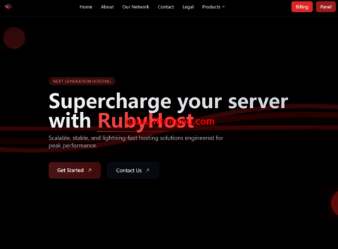 RubyHost：达拉斯vps，1核/4GB/30G SSD/2TB@1Gbps，.96/月