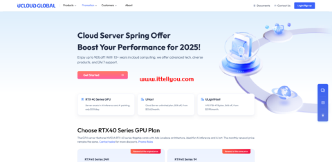 UCloud Global春季促销活动：GPU云服务器与云主机大幅优惠，助力2025年性能飞跃！
