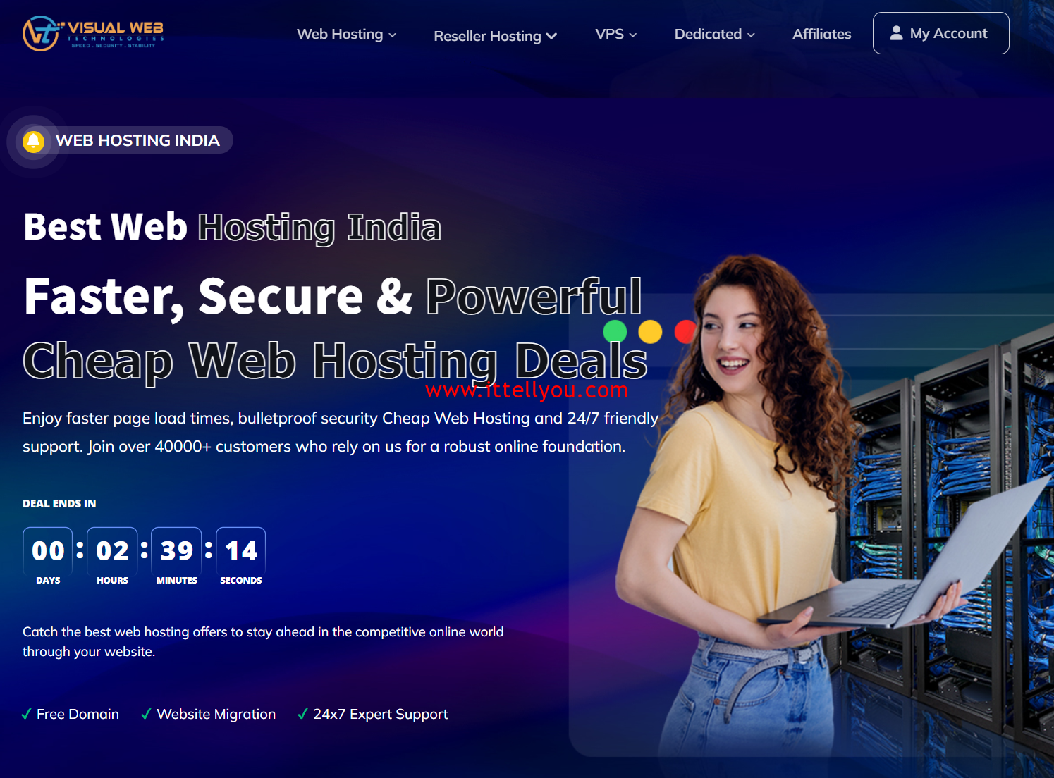 VisualWebTechnologies：洛杉矶vps，4核/4GB/100GB SSD/2TB@1Gbps带宽，$8.5/月