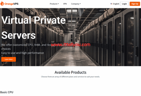OrangeVPS：香港vps，2核/2GB/30GB NVMe/3TB@1Gbps带宽，.7/年