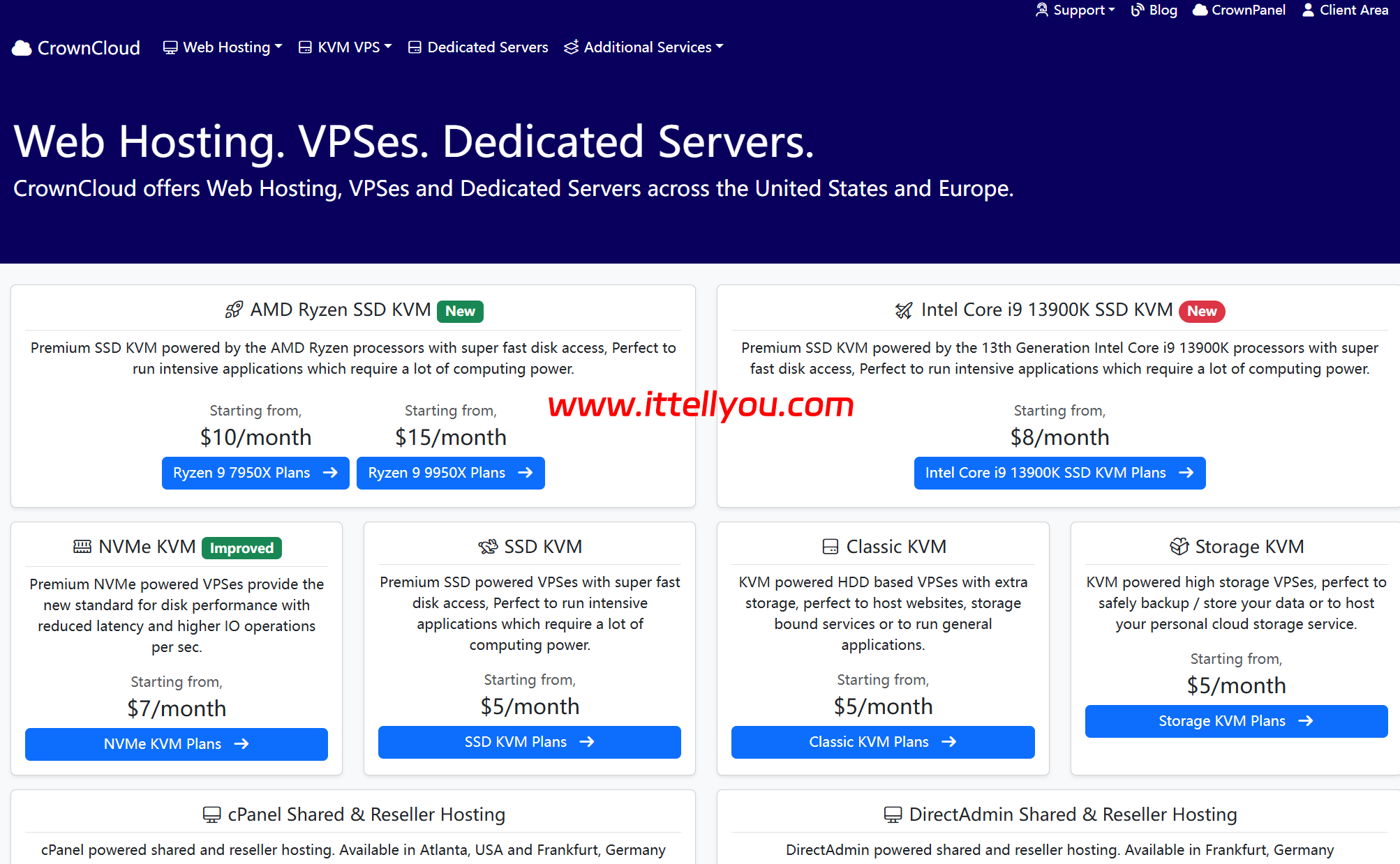 CrownCloud：美国(洛杉矶/迈阿密/亚特兰大机房)/荷兰VPS，月付5美元起，支持windows系统