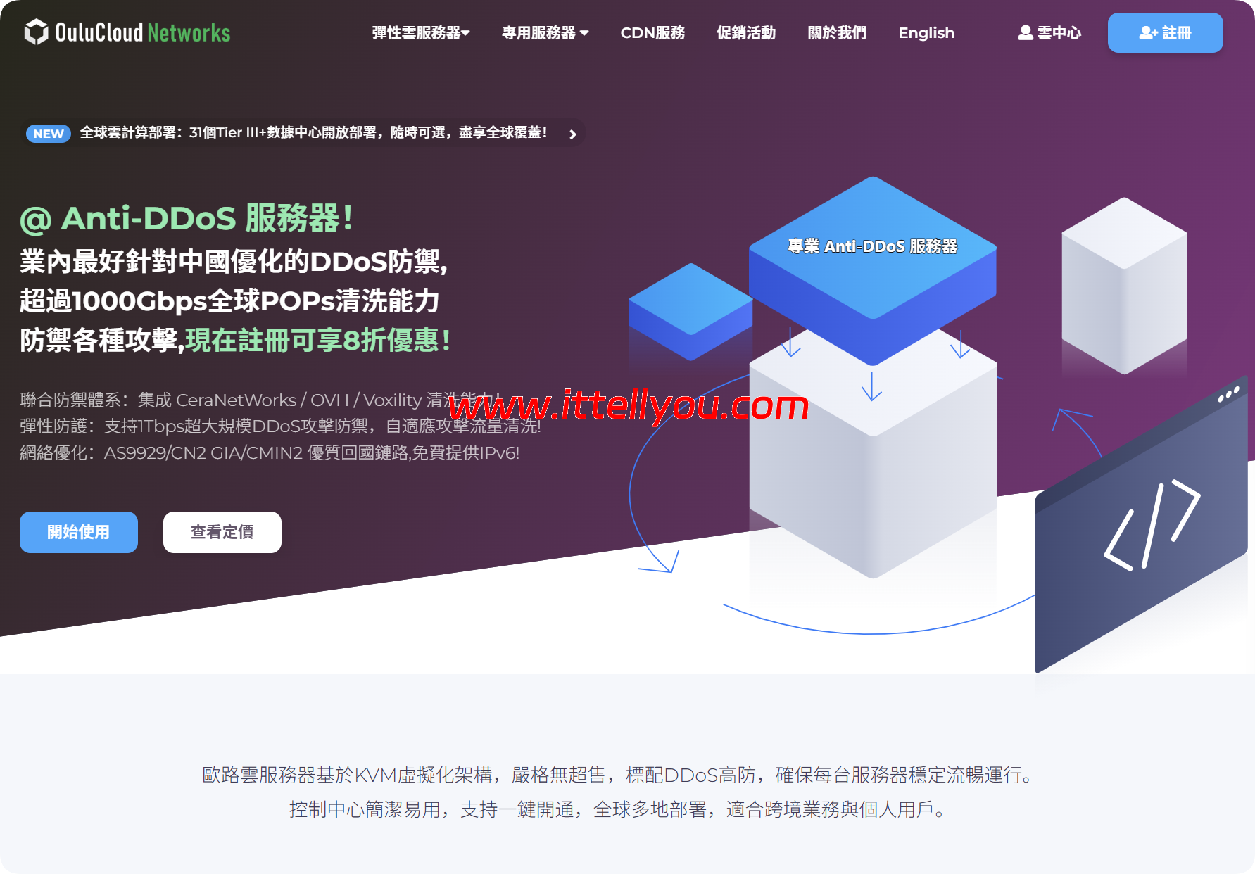 OULU CLOUD:全场云服务器8折,$3.99/月起,CDN加速服务5折,$2.49/月起